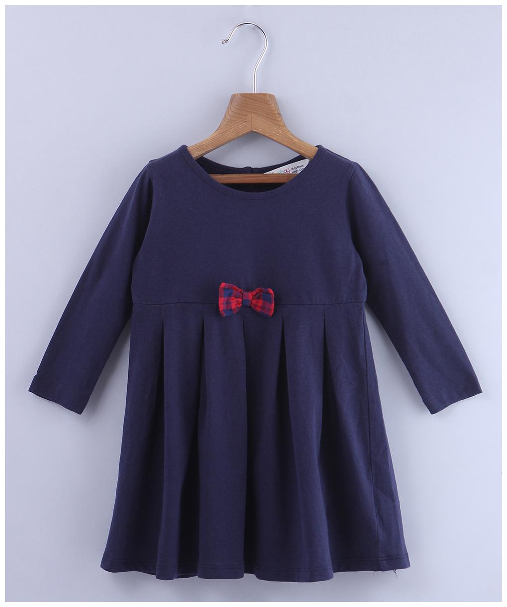 

Beebay Baby girl Cotton Solid Princess frock - Blue