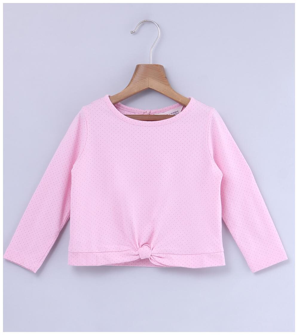 

Beebay Girl Cotton Solid Top - Pink