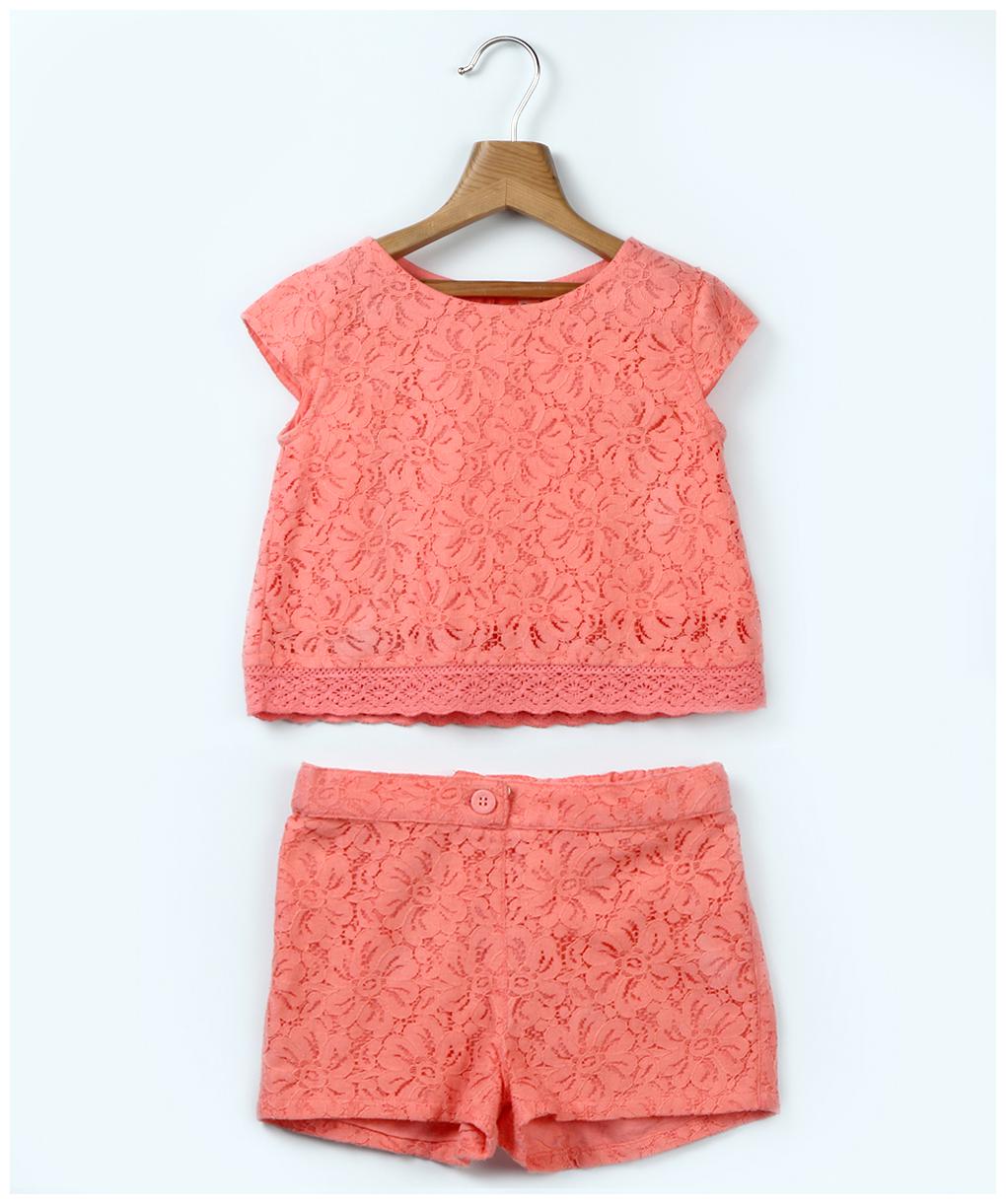 

Beebay Girl Cotton Embellished Top - Orange