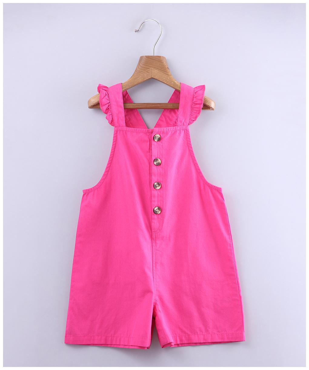 

Beebay Baby girl Cotton Solid Romper - Pink