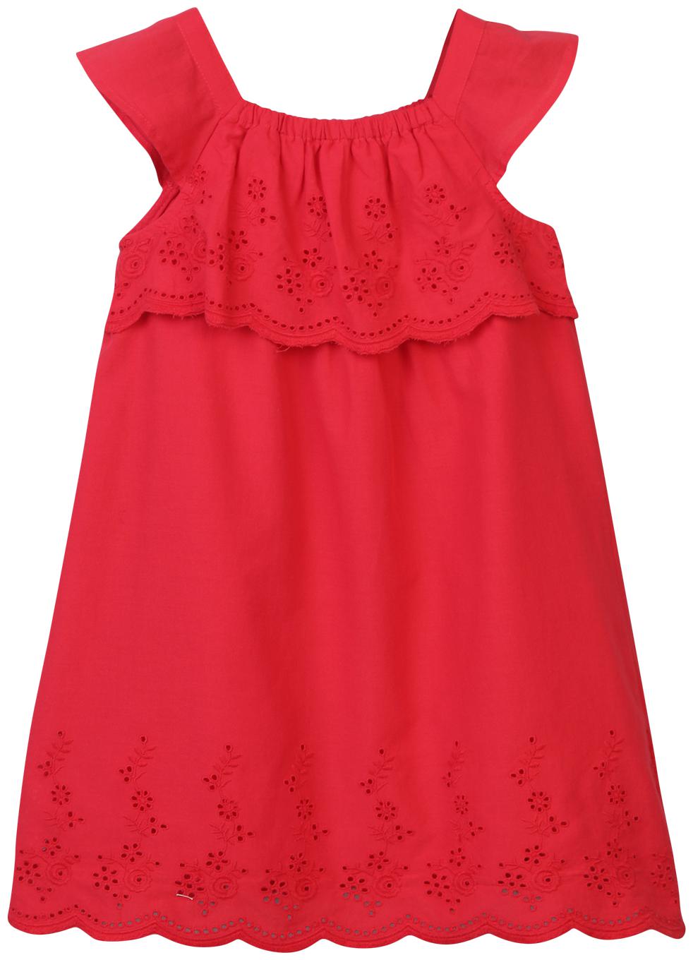 

Beebay Baby girl Cotton Solid Princess frock - Red