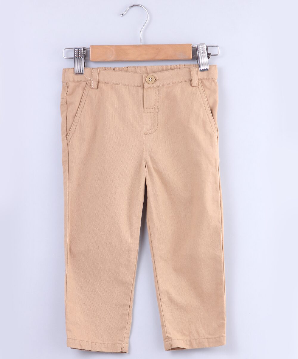 

Beebay Baby boy Cotton Solid Trousers - Beige