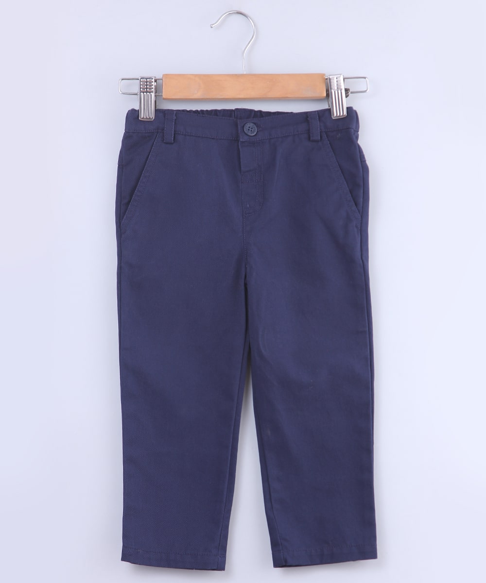 

Beebay Baby boy Cotton Solid Trousers - Blue