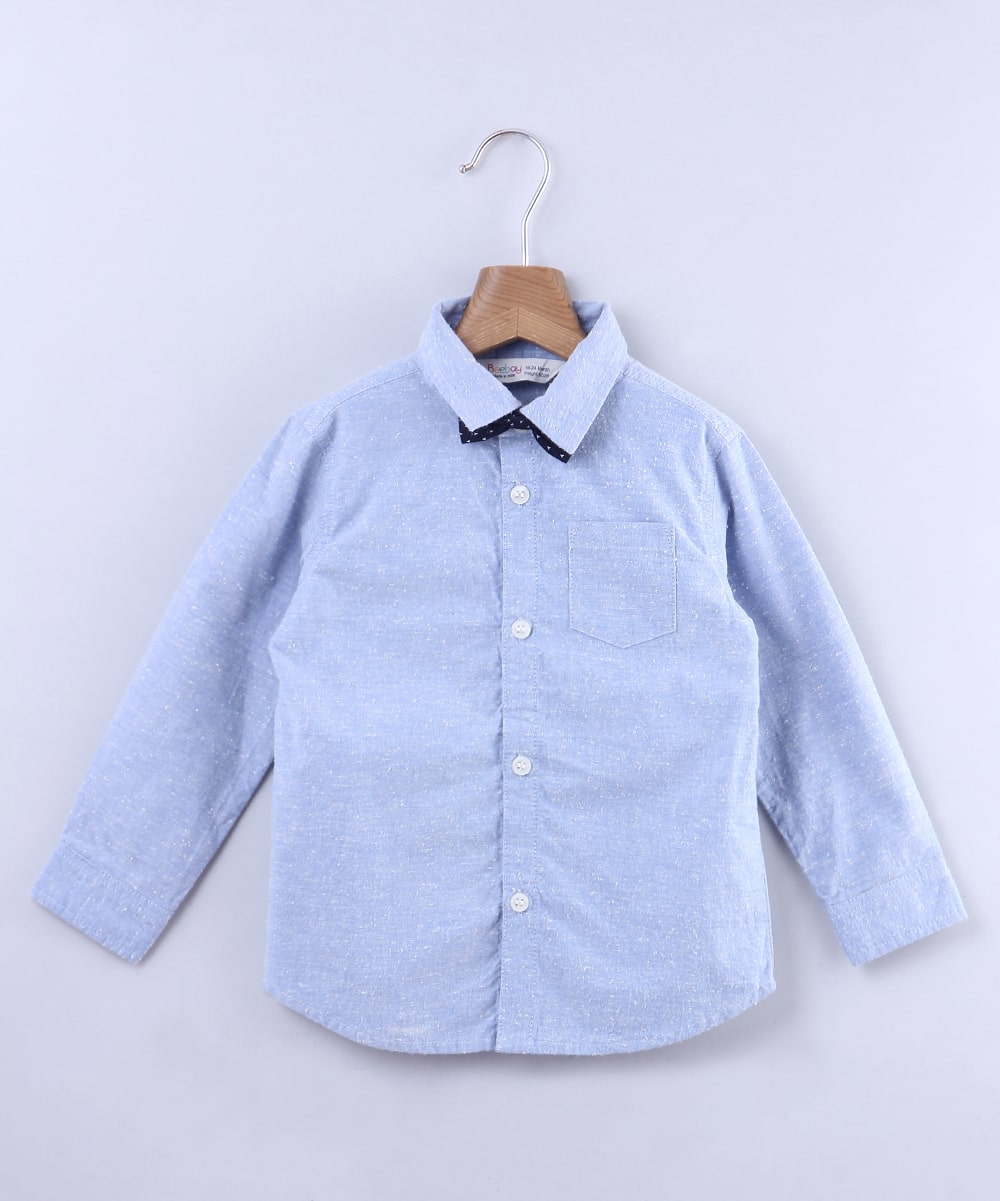 

Beebay Cotton Solid Shirt for Baby Boy - Blue