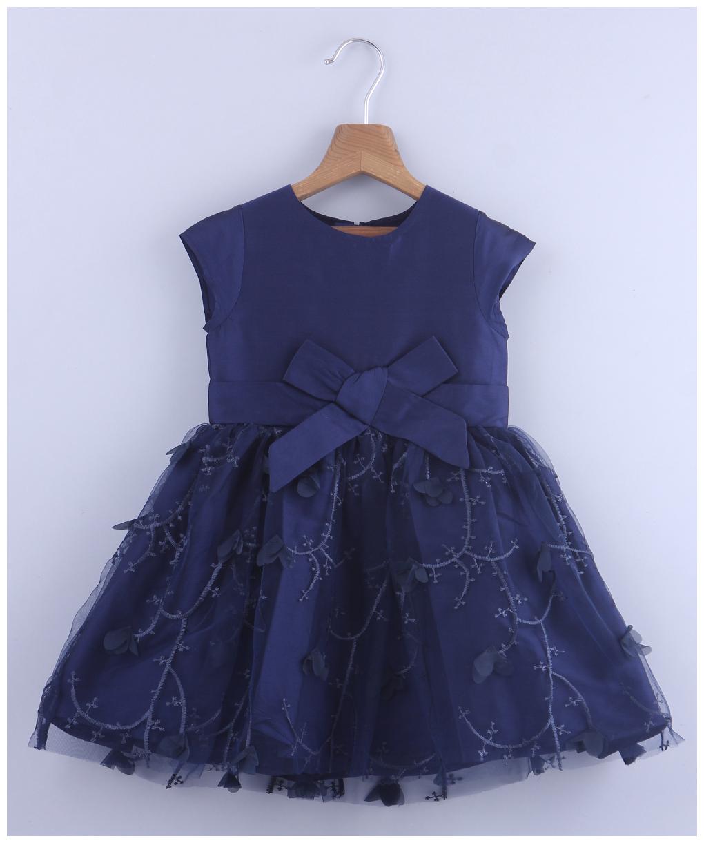 

Beebay Baby girl Polyester Solid Princess frock - Blue