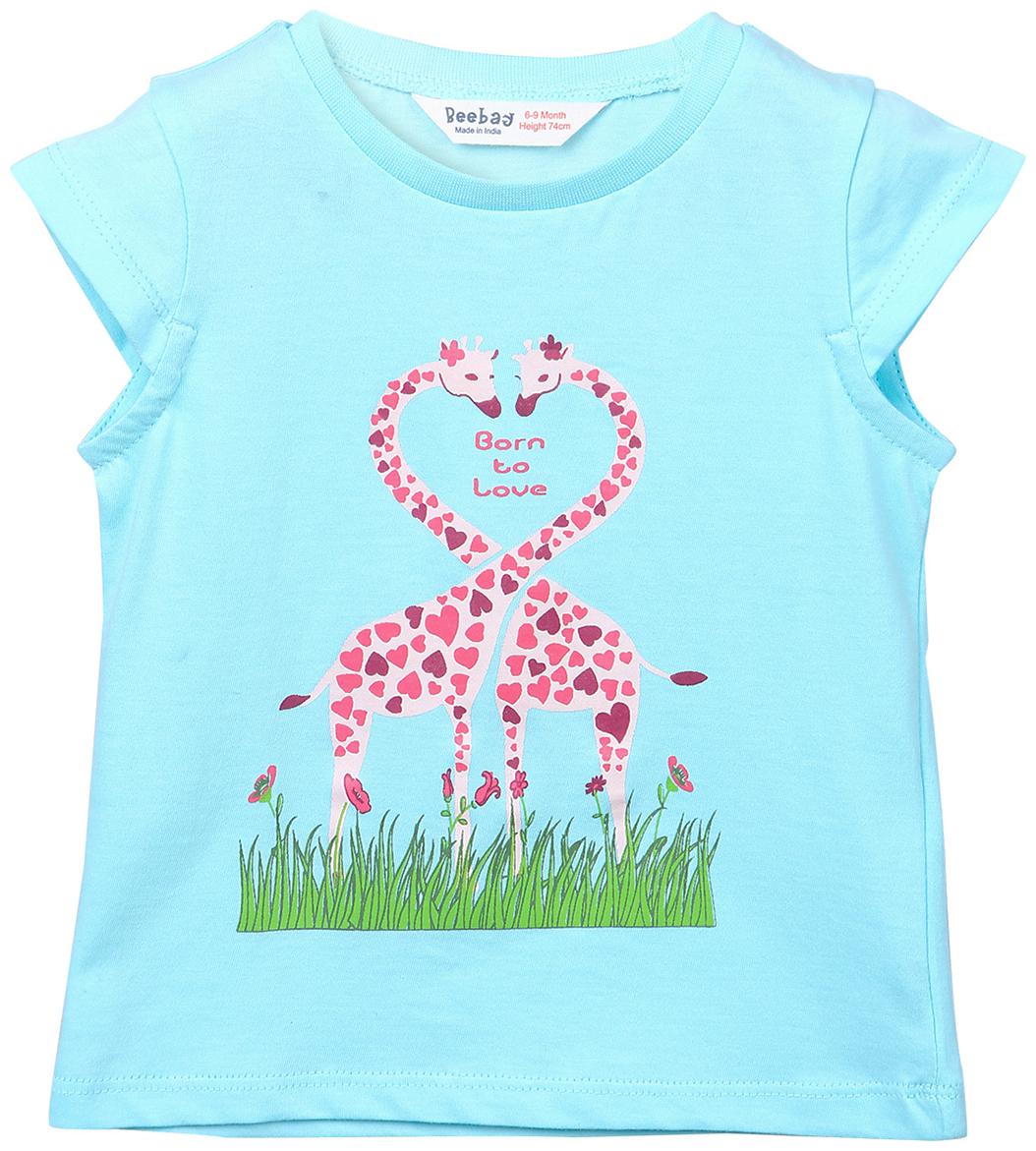 

Beebay Cotton Solid T shirt for Baby Girl - Multi