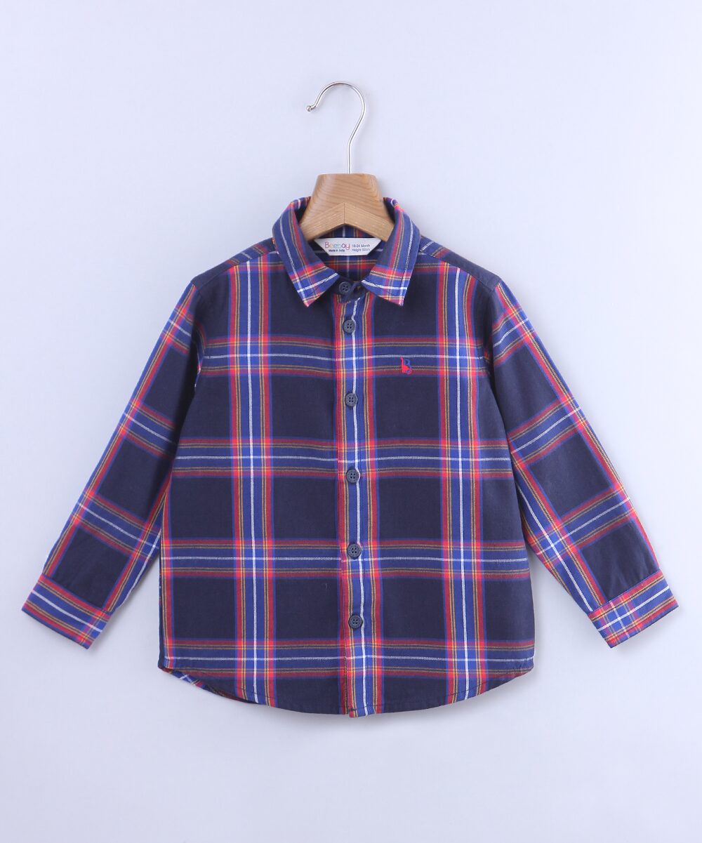 

Beebay Cotton Checked Shirt for Baby Boy - Multi