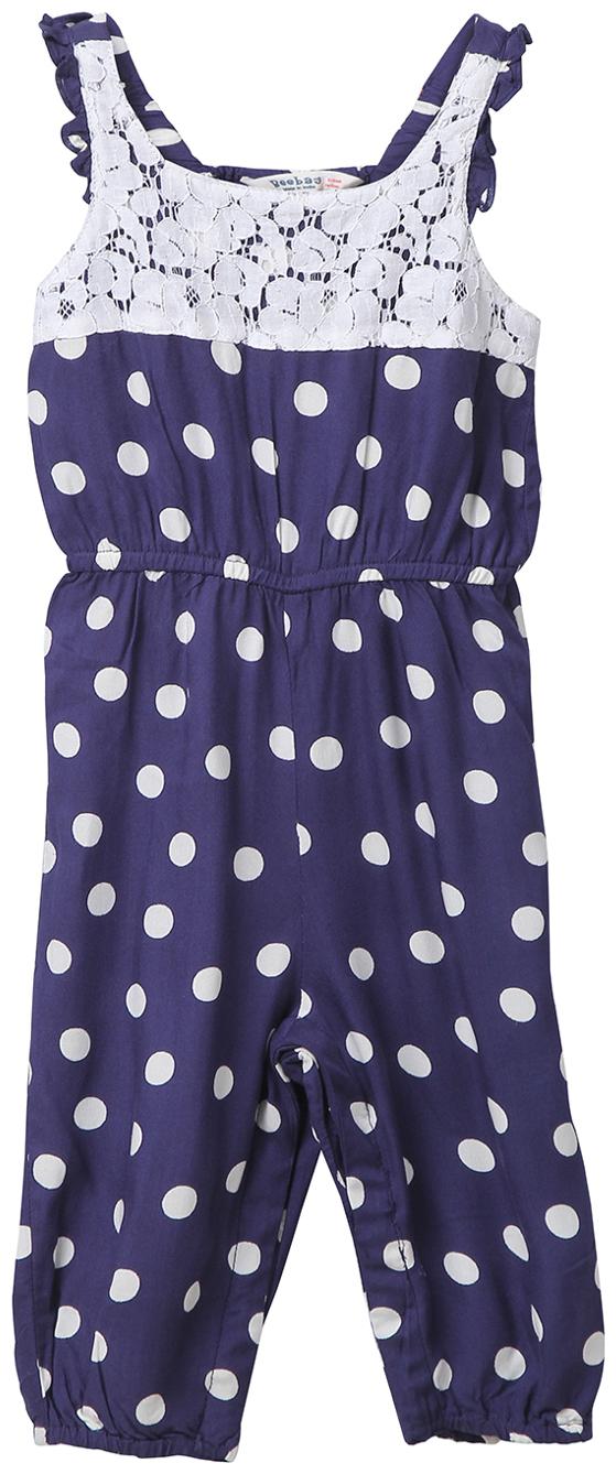

Beebay Baby girl Viscose Printed Jumpsuit - Blue