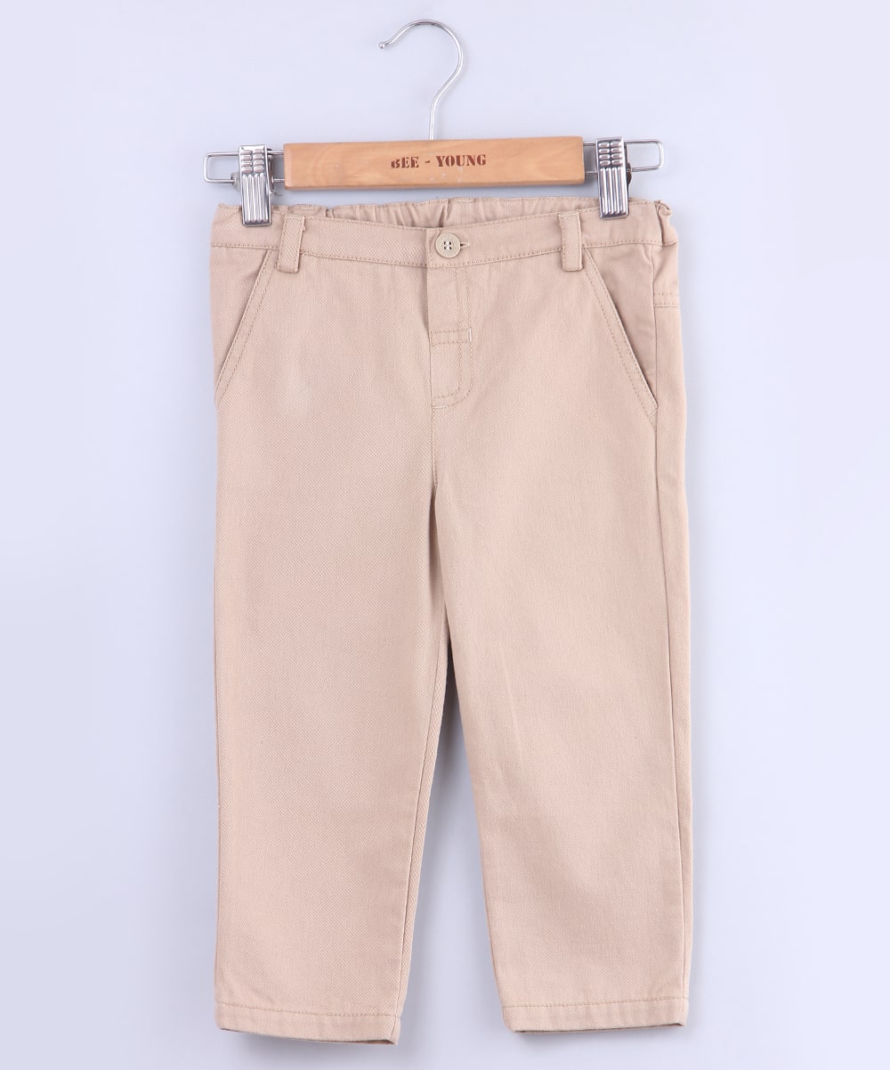 

Beebay Baby boy Cotton Solid Trousers - Beige