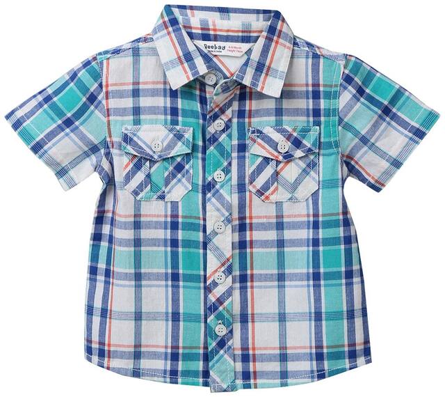 Beebay Cotton Solid Shirt for Baby Boy - Green