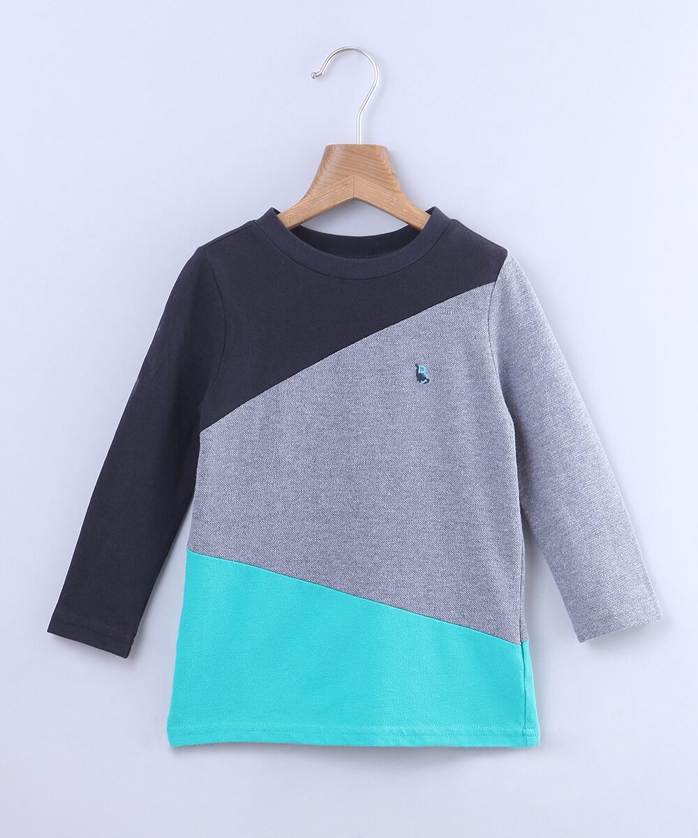 

Beebay Cotton blend Colorblocked T shirt for Baby Boy - Multi