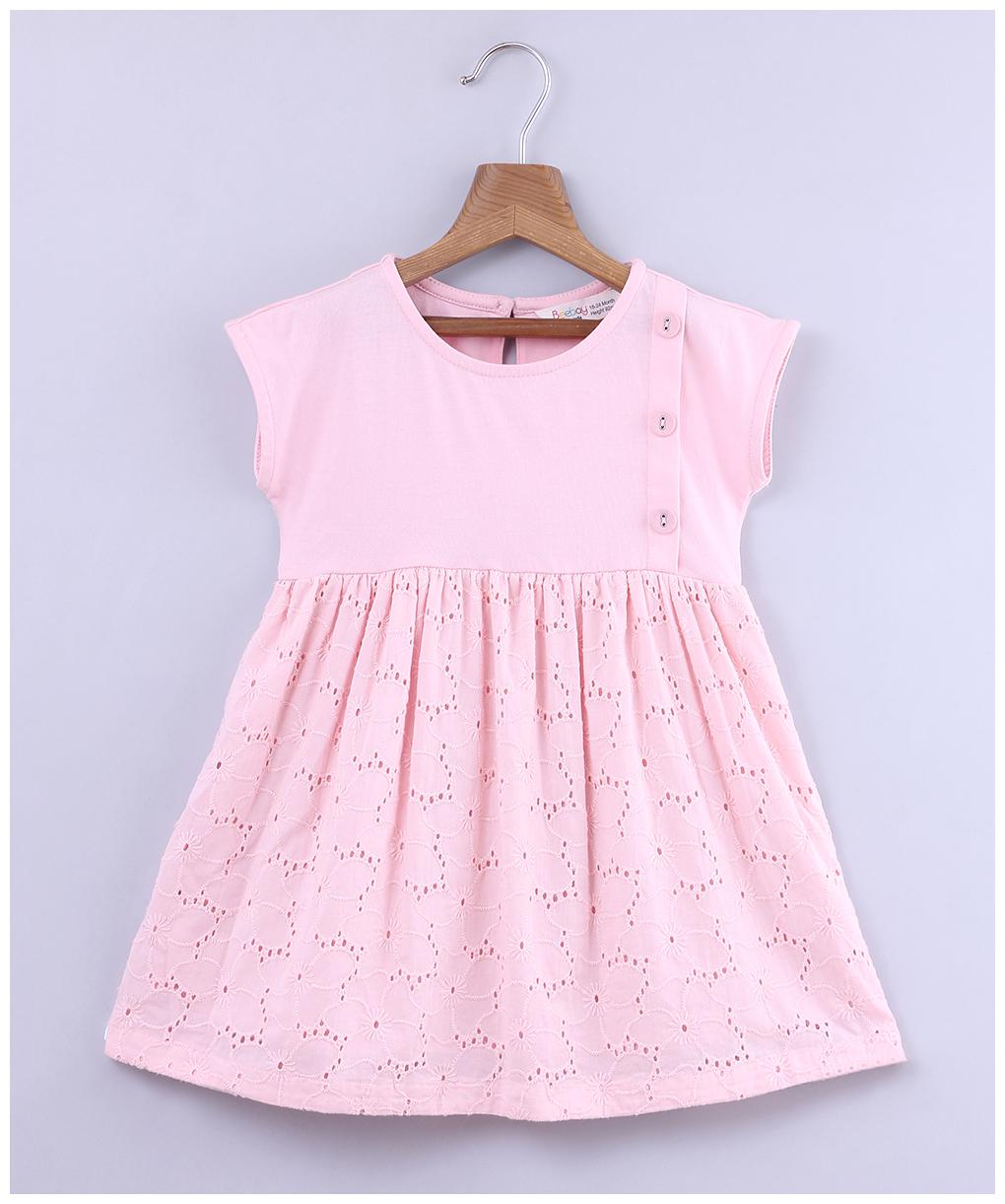 

Beebay Baby girl Cotton Embellished Princess frock - Pink