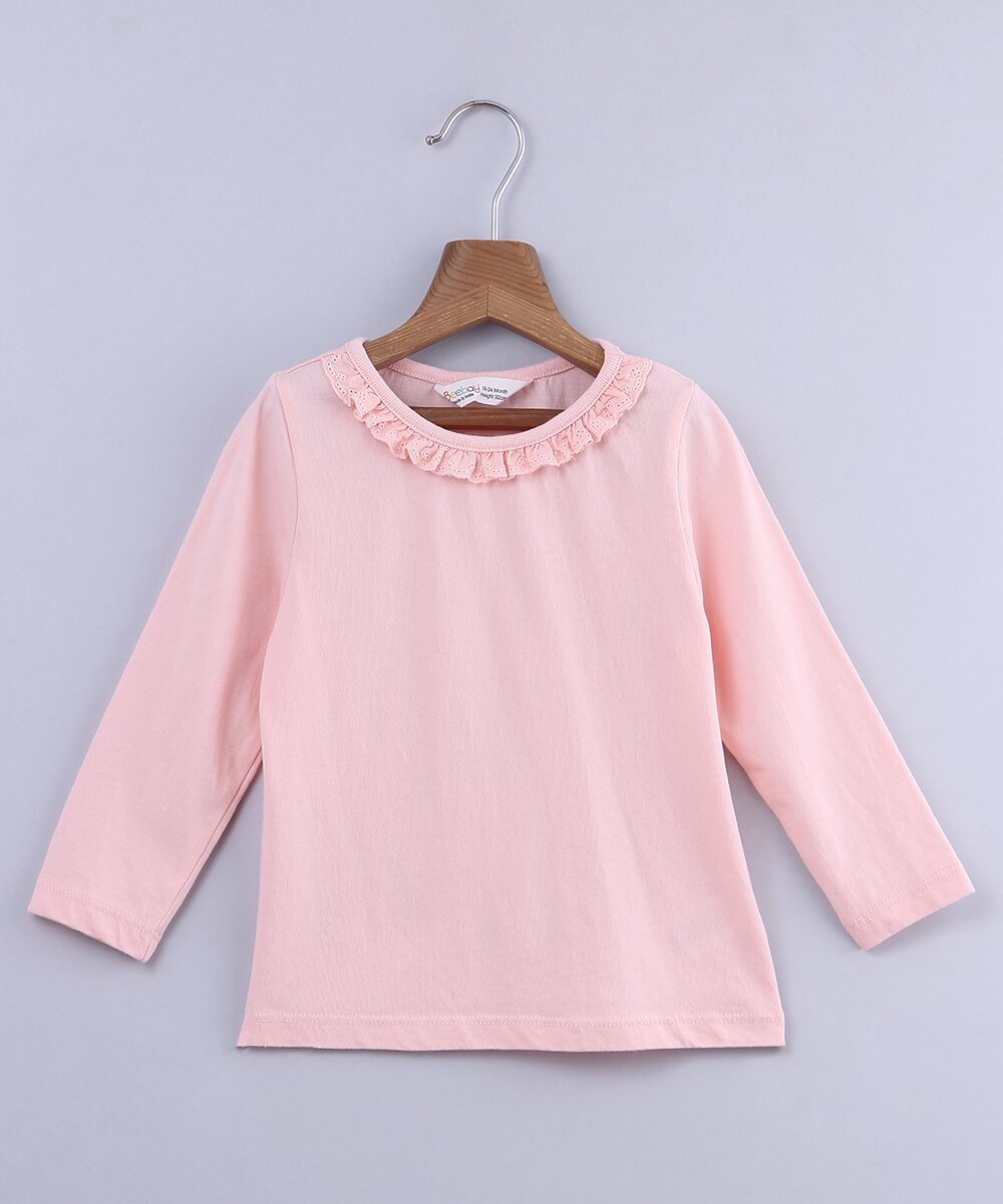 

Beebay Cotton Embellished Top for Baby Girl - Pink