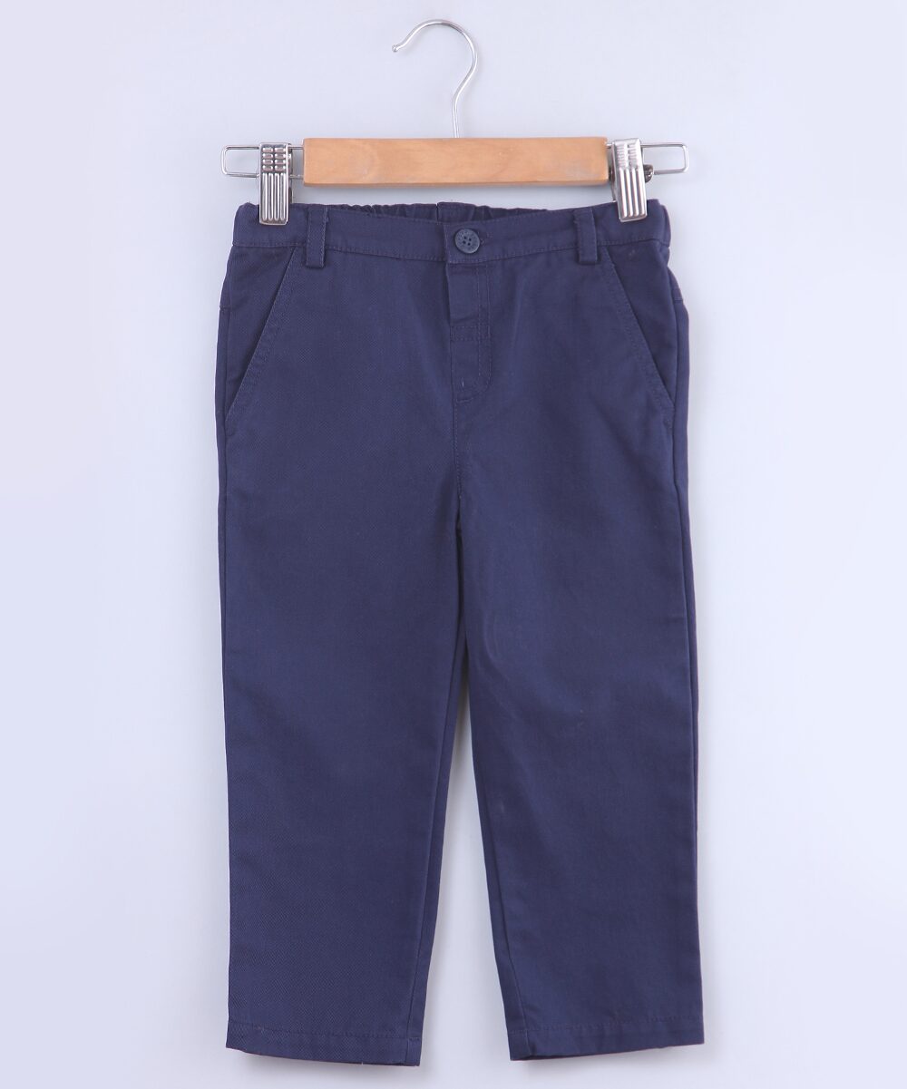 

Beebay Baby boy Cotton Solid Trousers - Blue