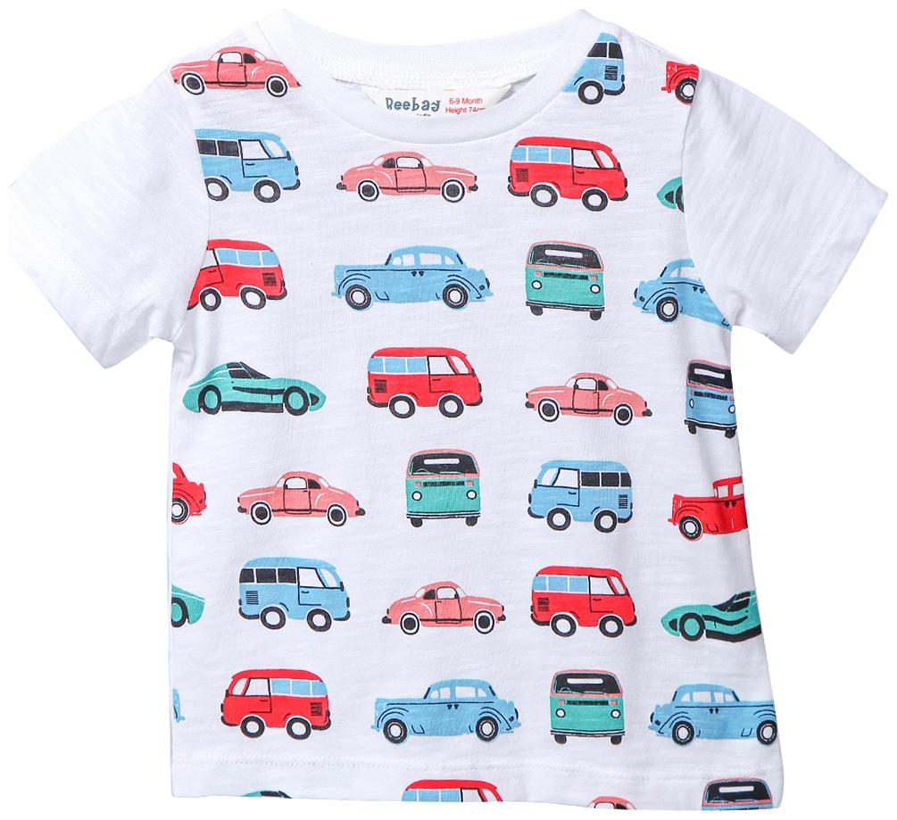 

Beebay Cotton Solid T shirt for Baby Boy - White