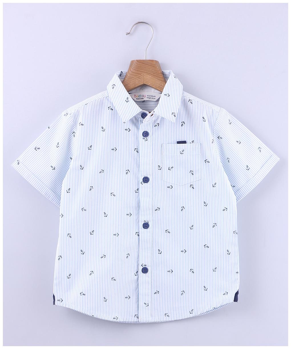 

Beebay Boy Cotton Printed Shirt Blue