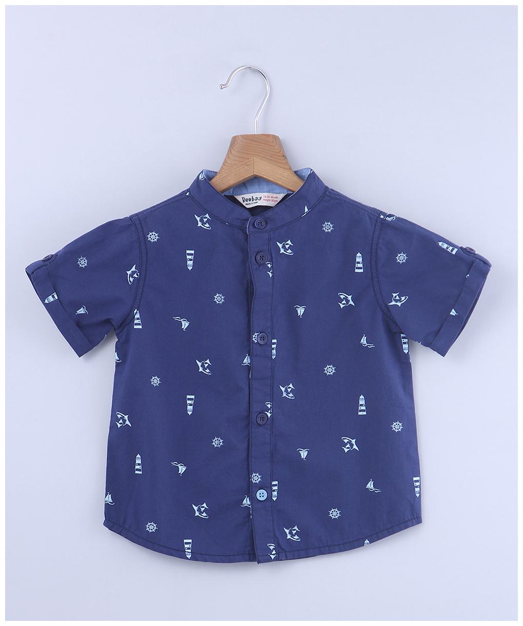 

Beebay Boy Cotton Printed Shirt Blue