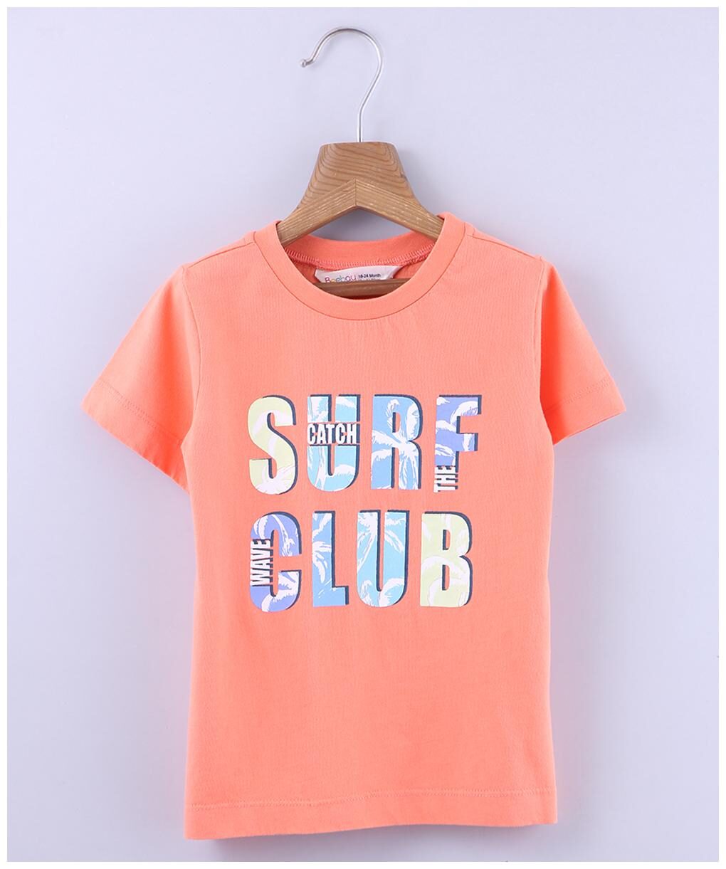 

Beebay Cotton Printed T shirt for Baby Boy - Orange