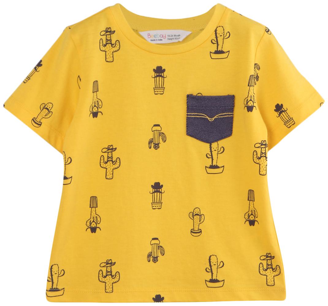 

Beebay Boy Cotton Printed T-shirt - Yellow