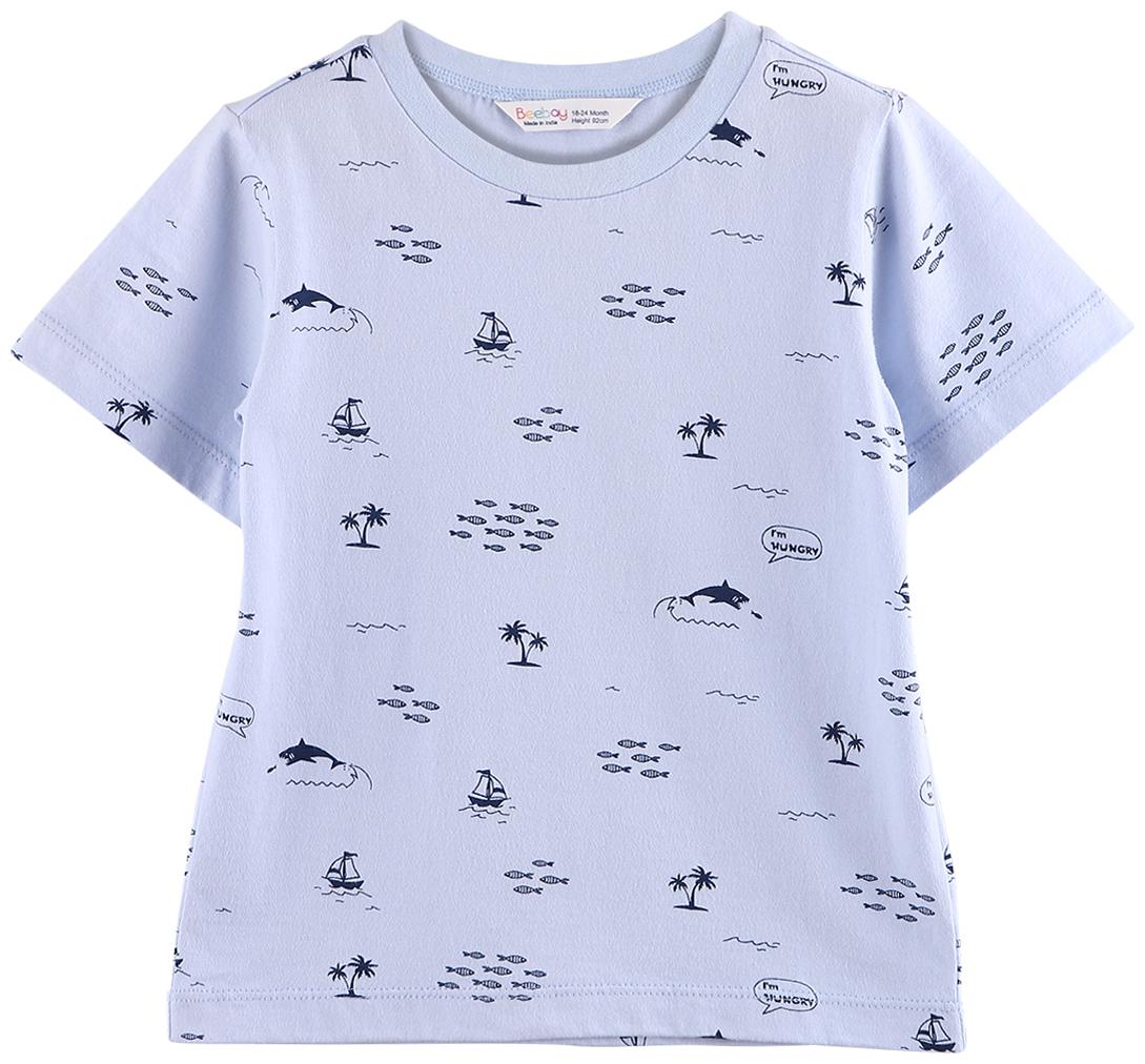 

Beebay Boy Cotton Printed T-shirt - Blue