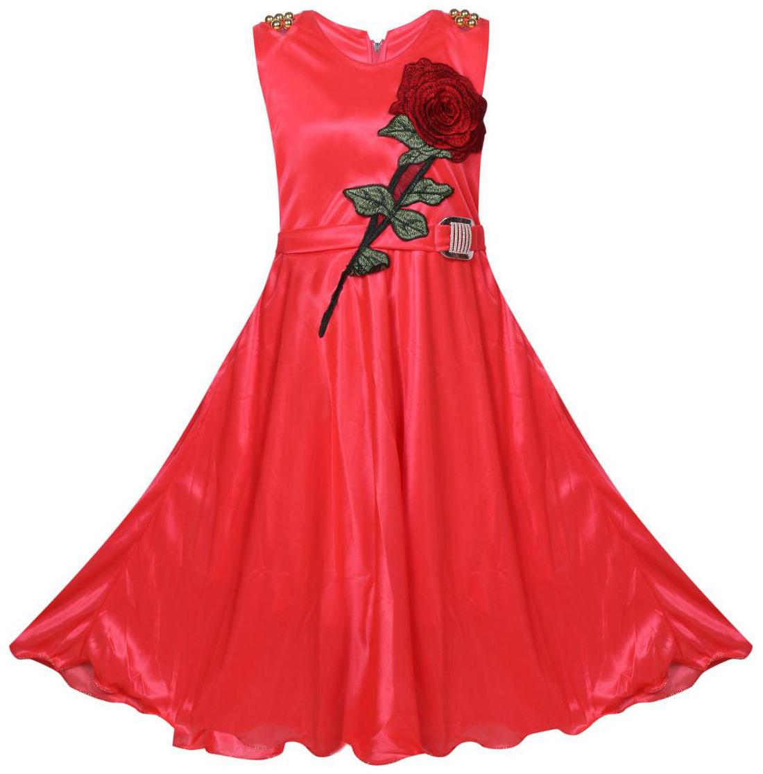 

Benkils Cute Fashion Baby Girl s Lycra Party Wear Frock Dress For