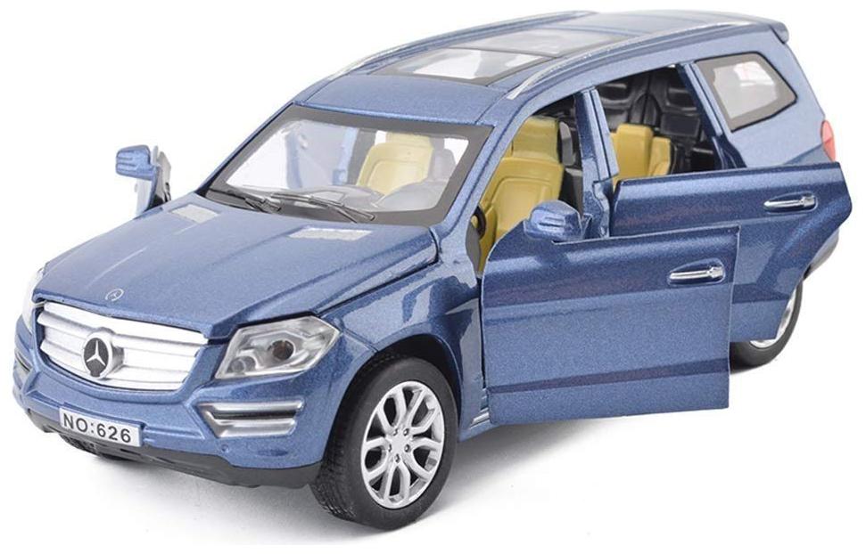 

Benz GL500 Die-Cast 4 Wheel Drive Metal Car Pull Back with 6 Openable Doors Engine Cover Tail with Front and Rear Light Music