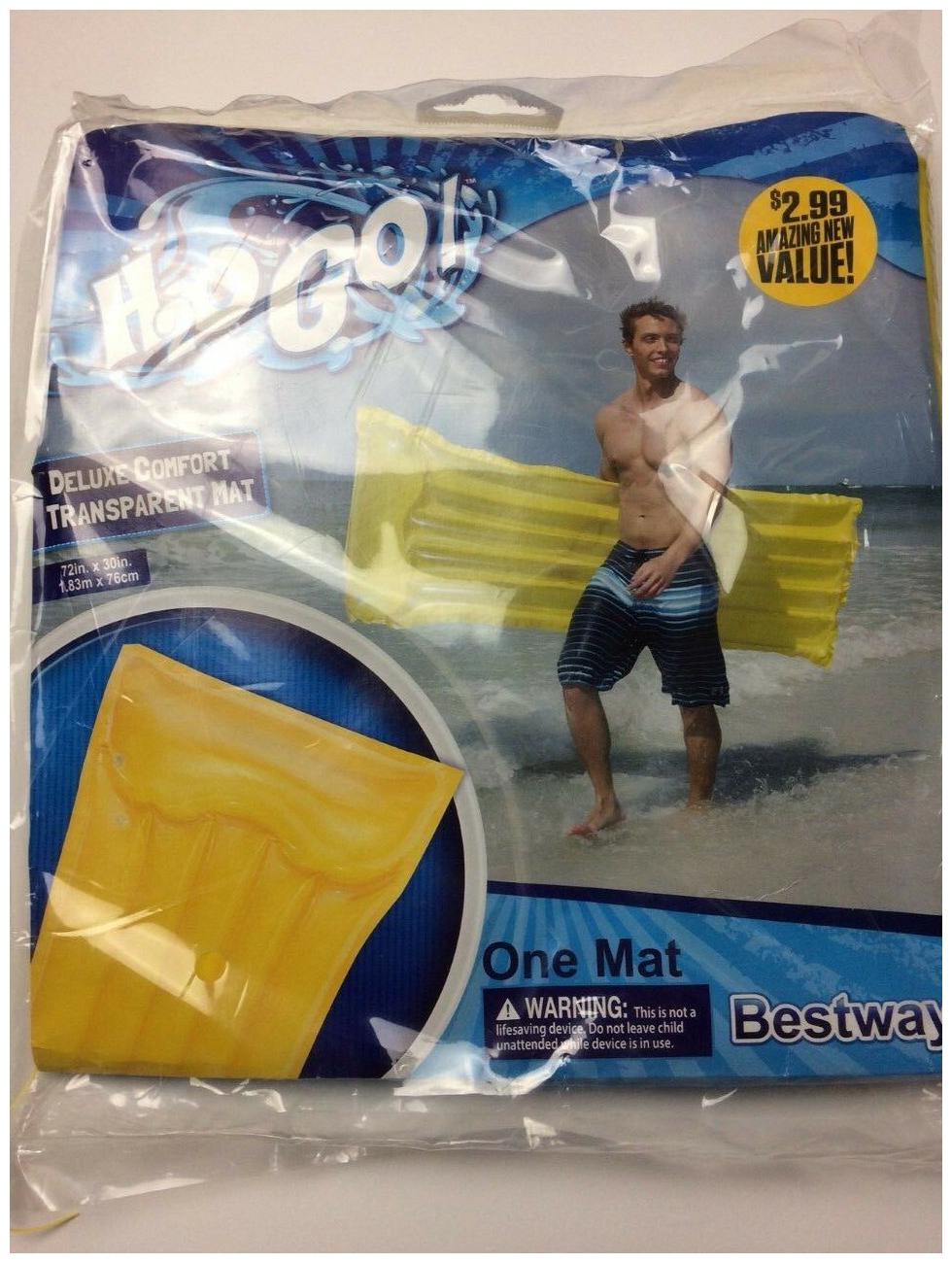 

Bestway H20 Go Deluxe Comfort Transparent Mat NWOT