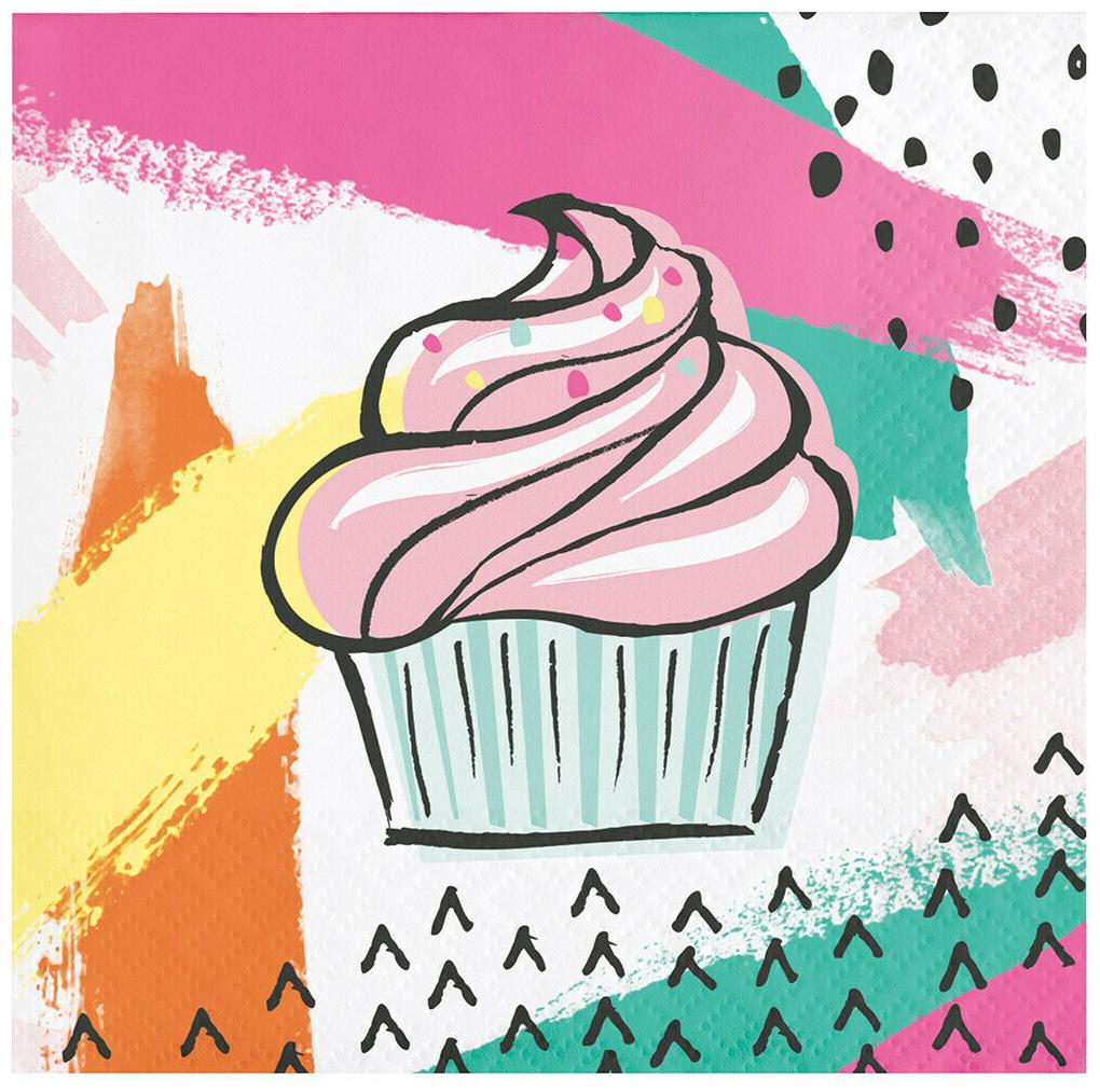 

BEVERAGE NAPKIN CHIC CUPCAKE 12 16CT