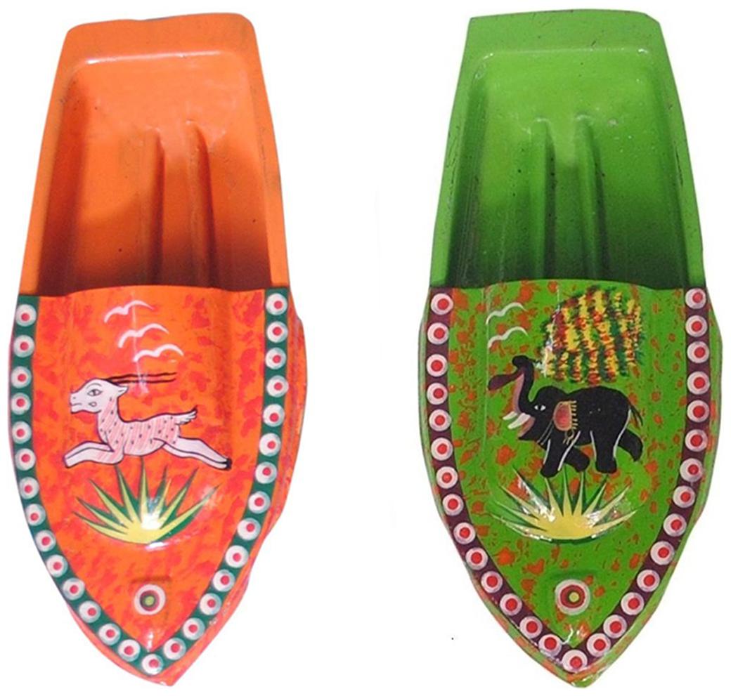 

BG Bazzar Gali BG Bazzar Gali Set of 2 Attractive Animal Print Fun Steam Powered Tin Toy Boat Nav Pop Put Putt Candle Powered fuel flame with free dropper