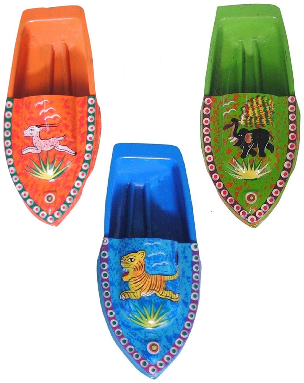 

BG Bazzar Gali BG Bazzar Gali 3 pcs Hand Painted Animal Designs Pop Pop Putt Putt Steam Boat Toy( Animal Design)
