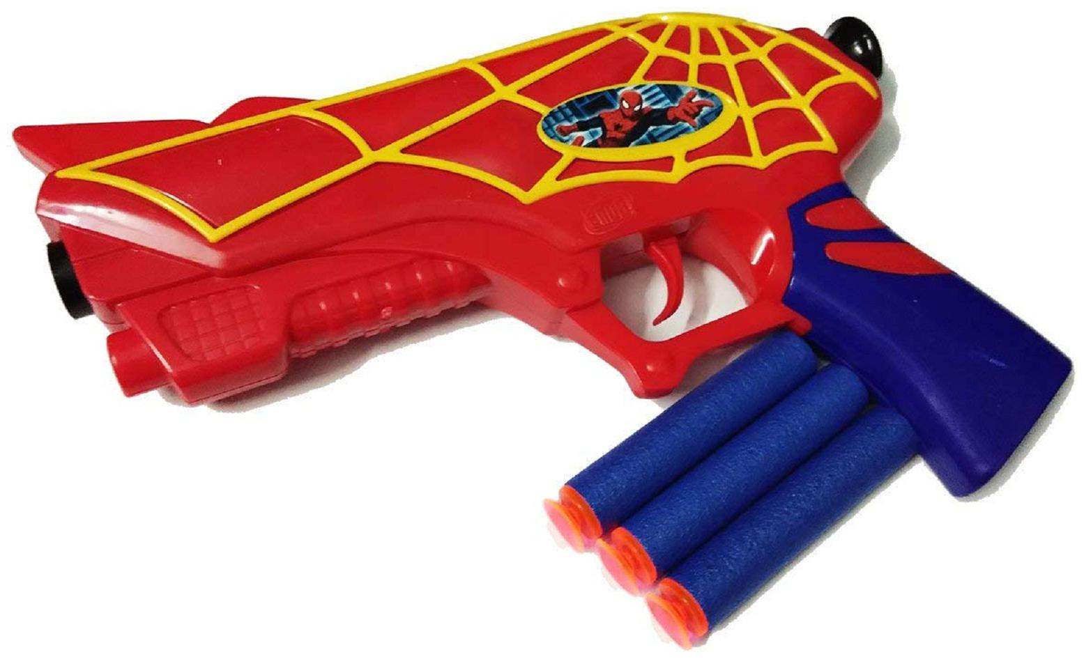 

Bharatbuyz Spiderman Soft Bullets Gun With Foam - Multi Color