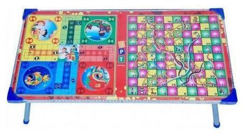 

Bhoomi 2 in 1 Kids Board Game Table Ludo Snake Ladder Support Table and Multipurpose Table T-06