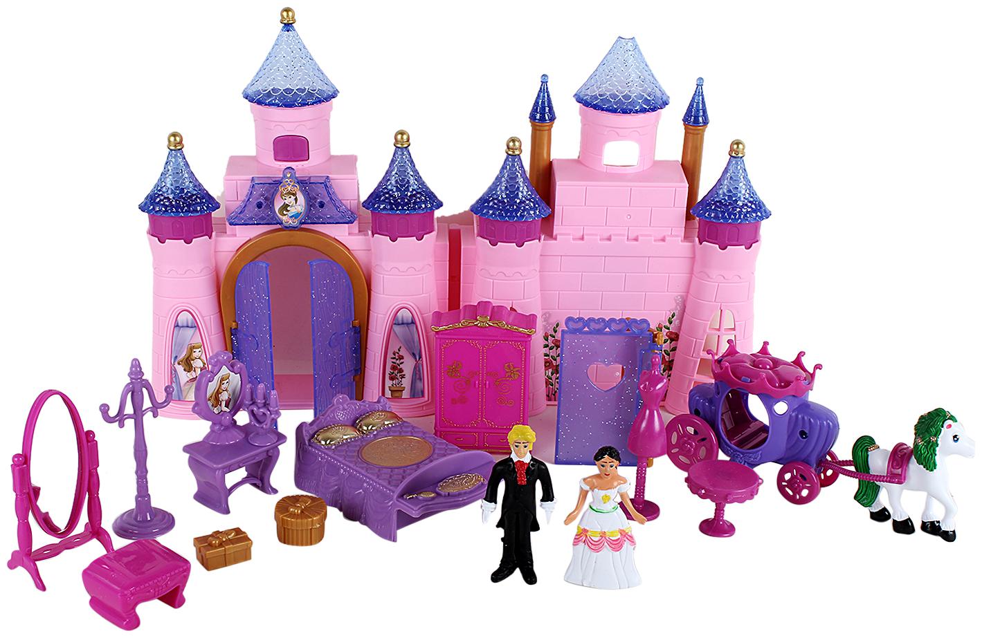 White Cotton Cards Princess Castle Large Keepsake Box Pink