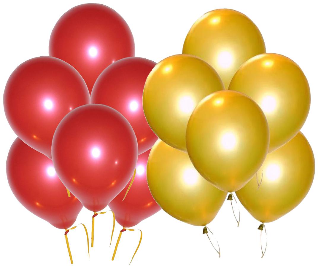 

BIG Size Metallic Balloons 12 inch (Blue Gold Pack of 50) FREE Banner