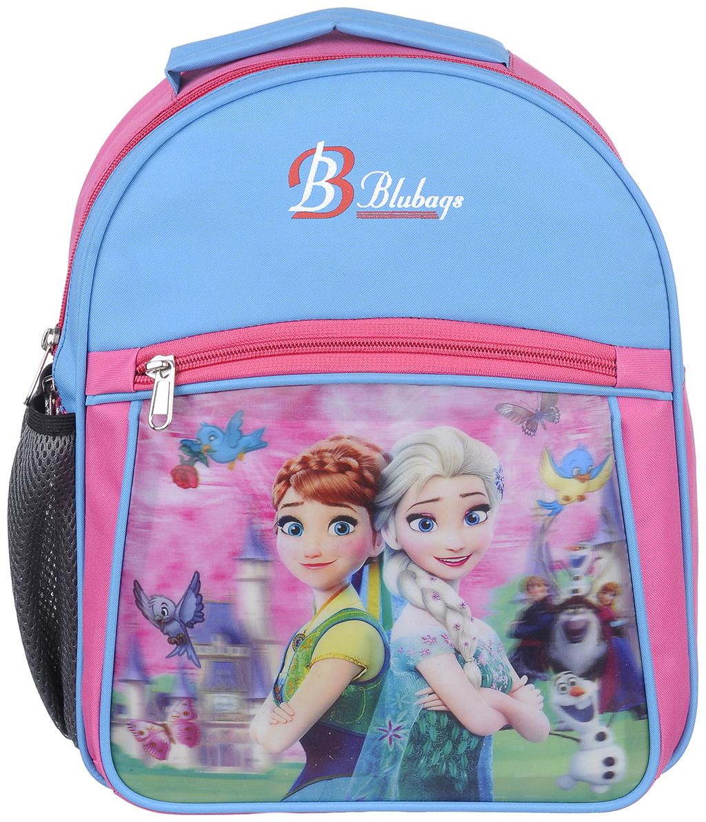 

BLUTECH 13 Litre Pink And Blue Nursery aana ellsaSchool Bag for Kids Girls