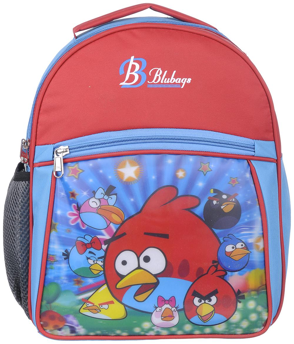 

BLUTECH 13 Litre RED Nursery to UKG angee Birds School Bag for Kids Girls