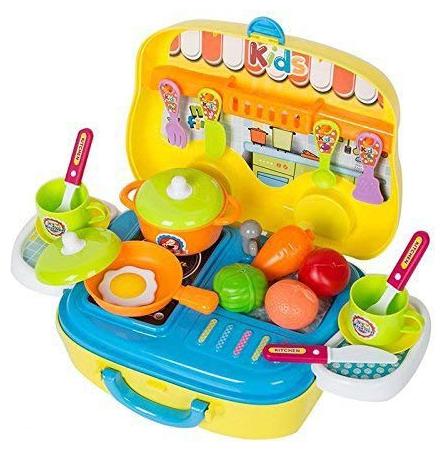 

BN ENTERPRISE Kids Pretend Kitchen Play Set for Girls Boys Toys Appliances Accessories - Little Chef