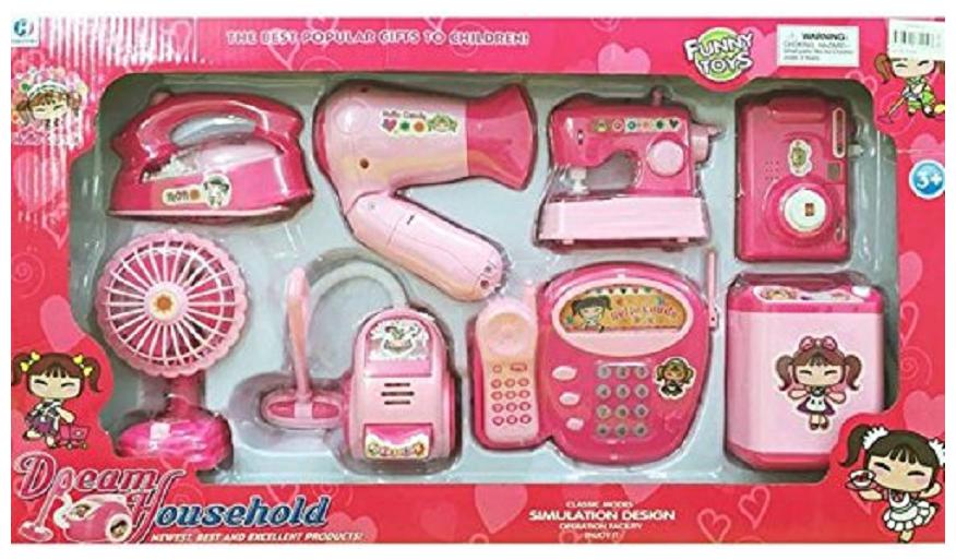 

BN ENTERPRISE Hobo Land 8 Mini Appliances Household Toy Set