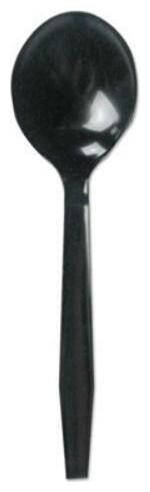 

Boardwalk SOUPMWPSBLA Mediumweight Polystyrene Cutlery Soup Spoon Black