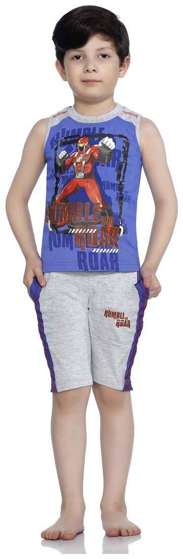 Bodycare Proteens Power Ranger Printed Boys Blue Night Suit