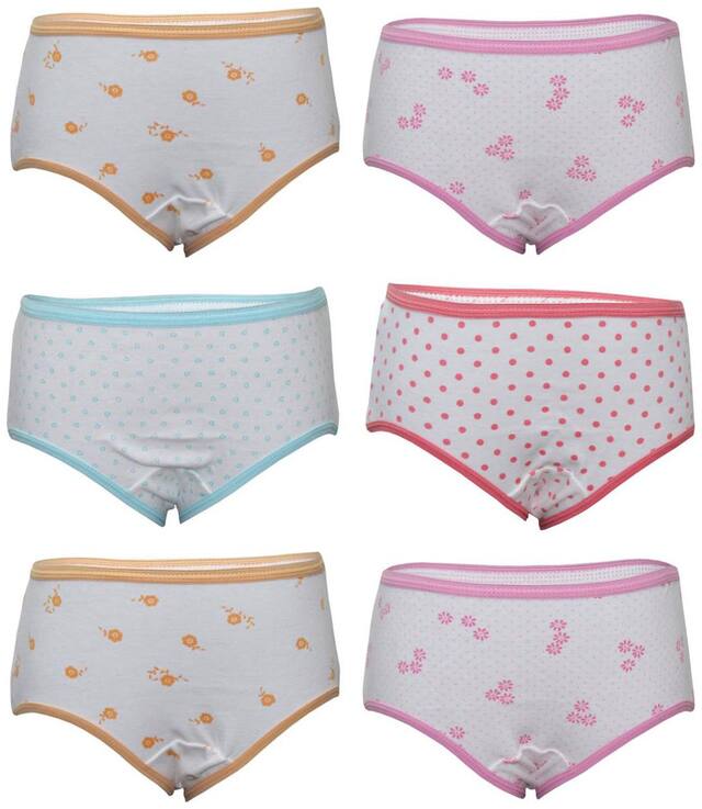 Bodycare White Girls Panty Pack Of 6