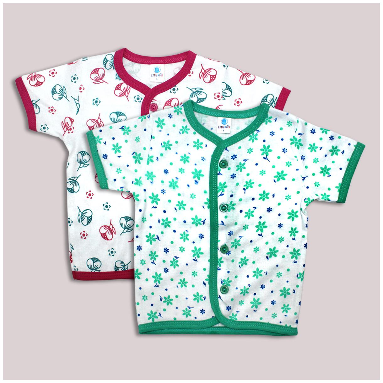 

Born Babies Cotton Printed Top for Unisex Infants - Multi