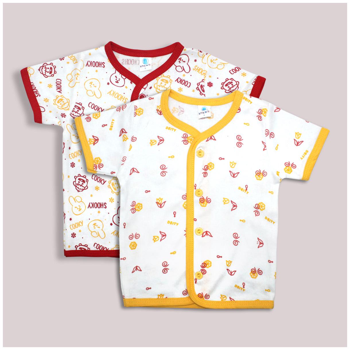 

Born Babies Cotton Printed Top for Unisex Infants - Multi