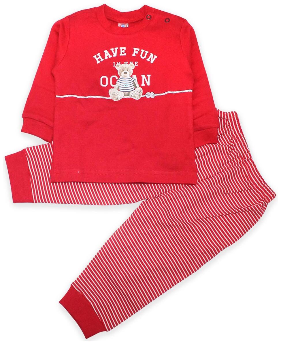 

Born Babies Baby boy Top bottom set - Red