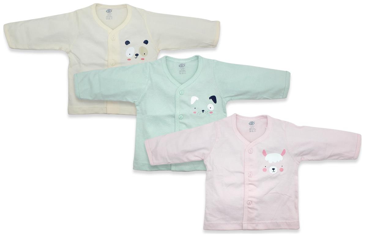 

Born Babies Cotton Self design Top for Baby Boy - Multi