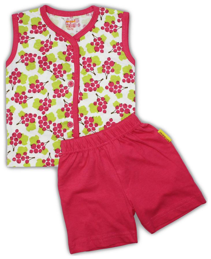 

Born Babies Unisex Top bottom set - Pink