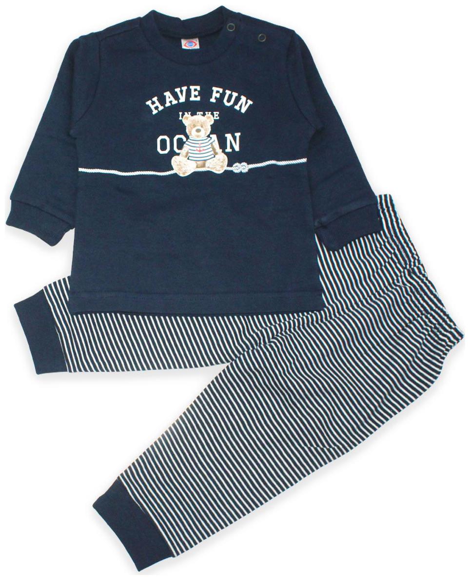 

Born Babies Baby boy Top bottom set - Blue White