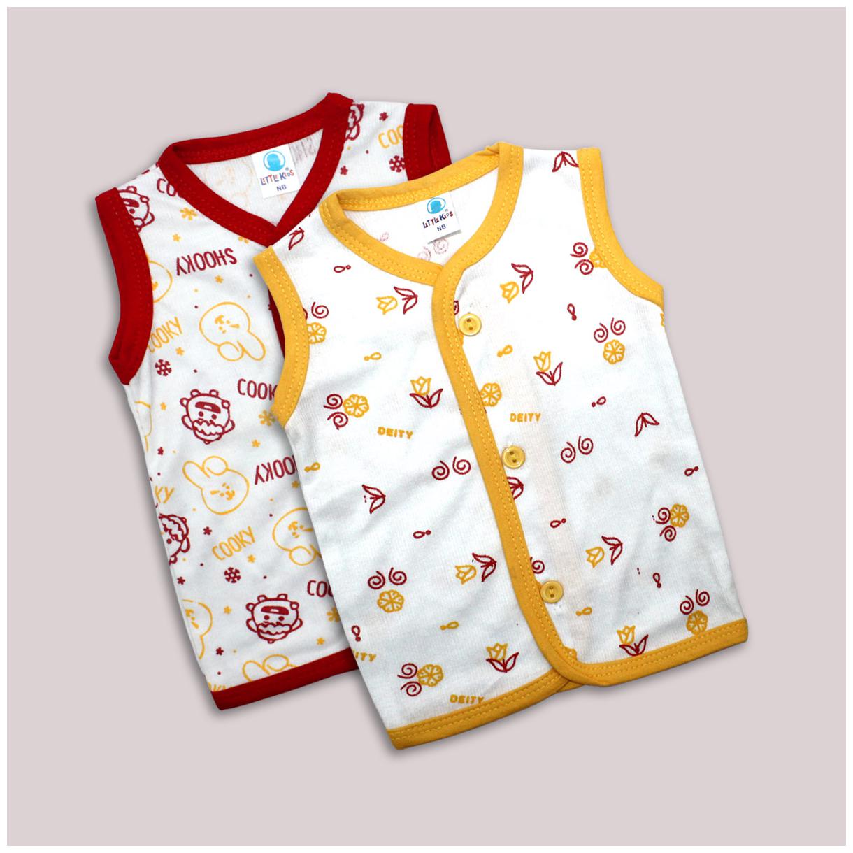 

Born Babies Cotton Printed Top for Unisex Infants - Multi