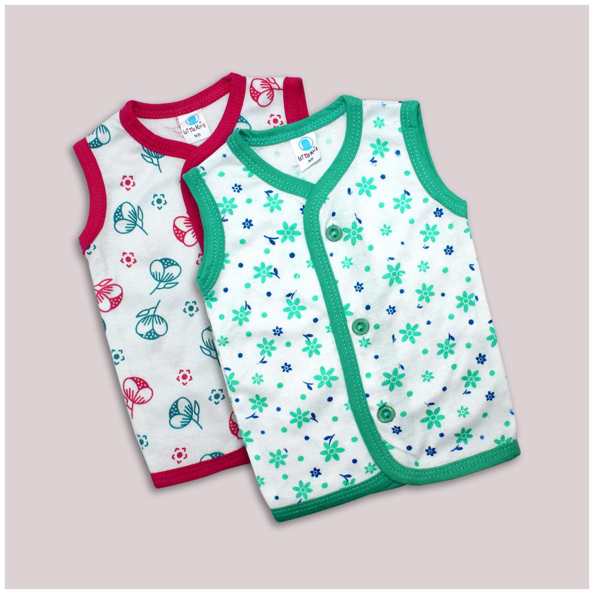 

Born Babies Cotton Printed Top for Unisex Infants - Multi