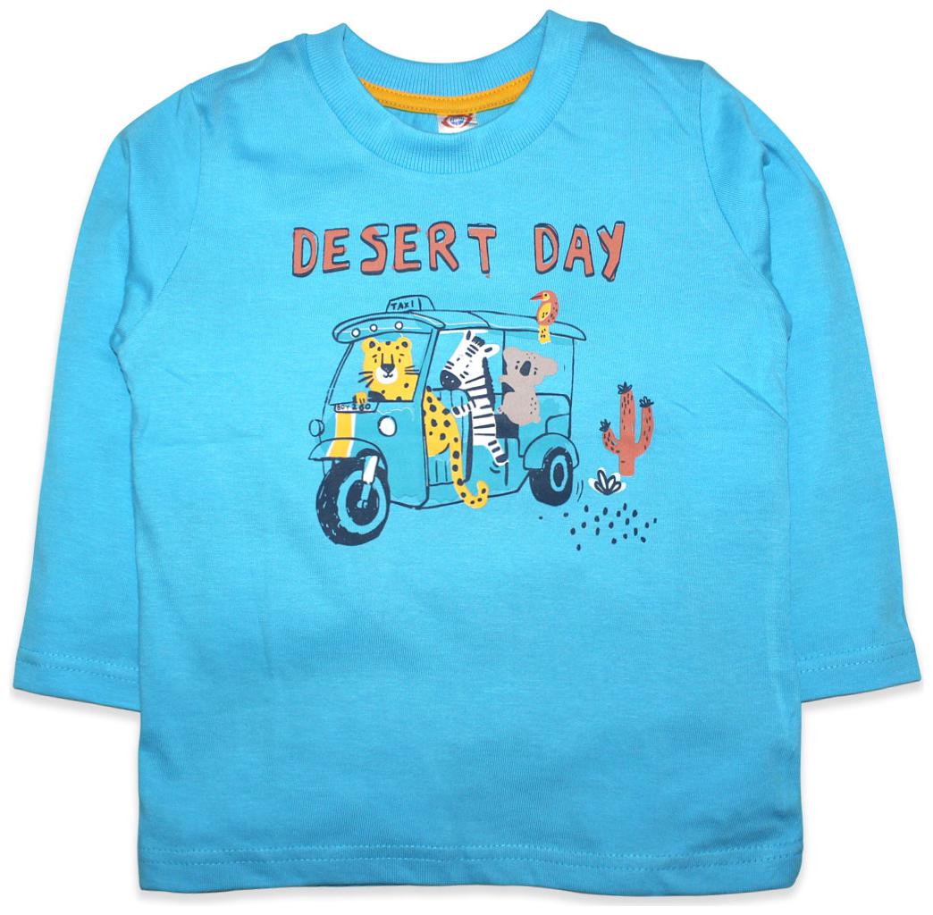 

Born Babies Cotton Printed T shirt for Baby Boy - Blue